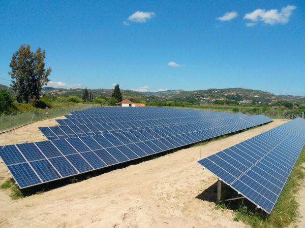 Solar PV farm in Greece