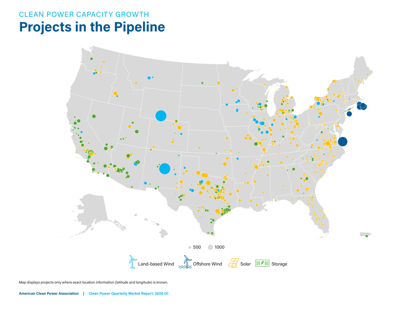 ACP map of clean project pipeline
