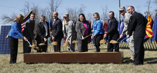 Grounbreaking on the project at Fort Detrick