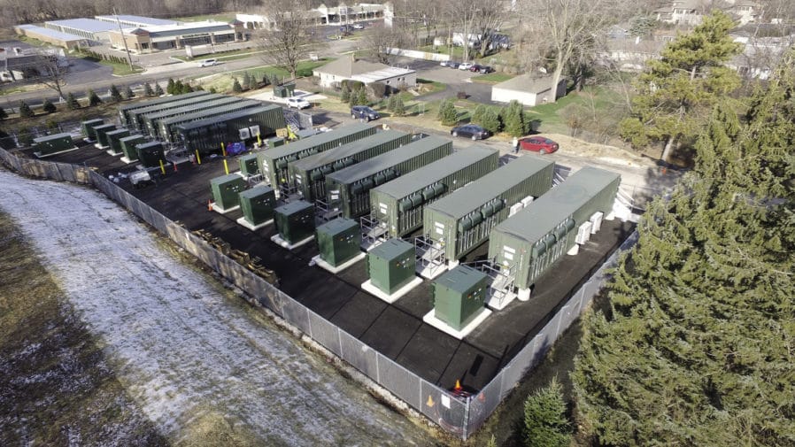 Battery energy storage systems integrated in solar facilities to