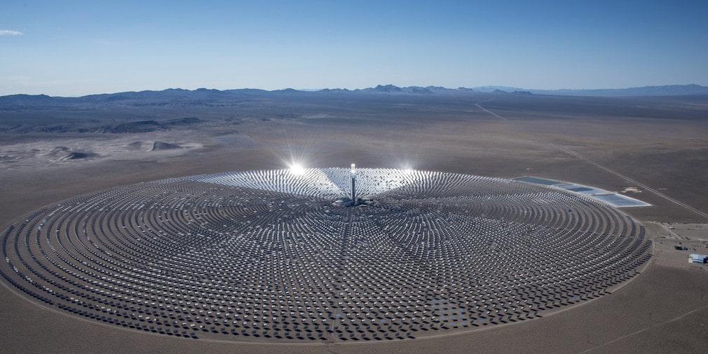 Crescent Dunes - solar farm in Nevada