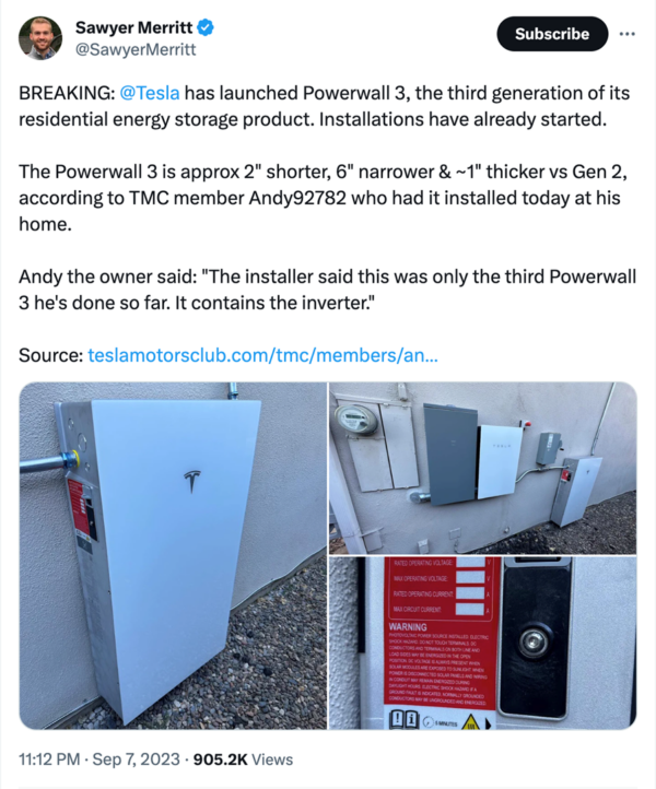 Tesla heralds ease of installation, manufacturing assembly as Powerwall 3 shines at RE+ pv