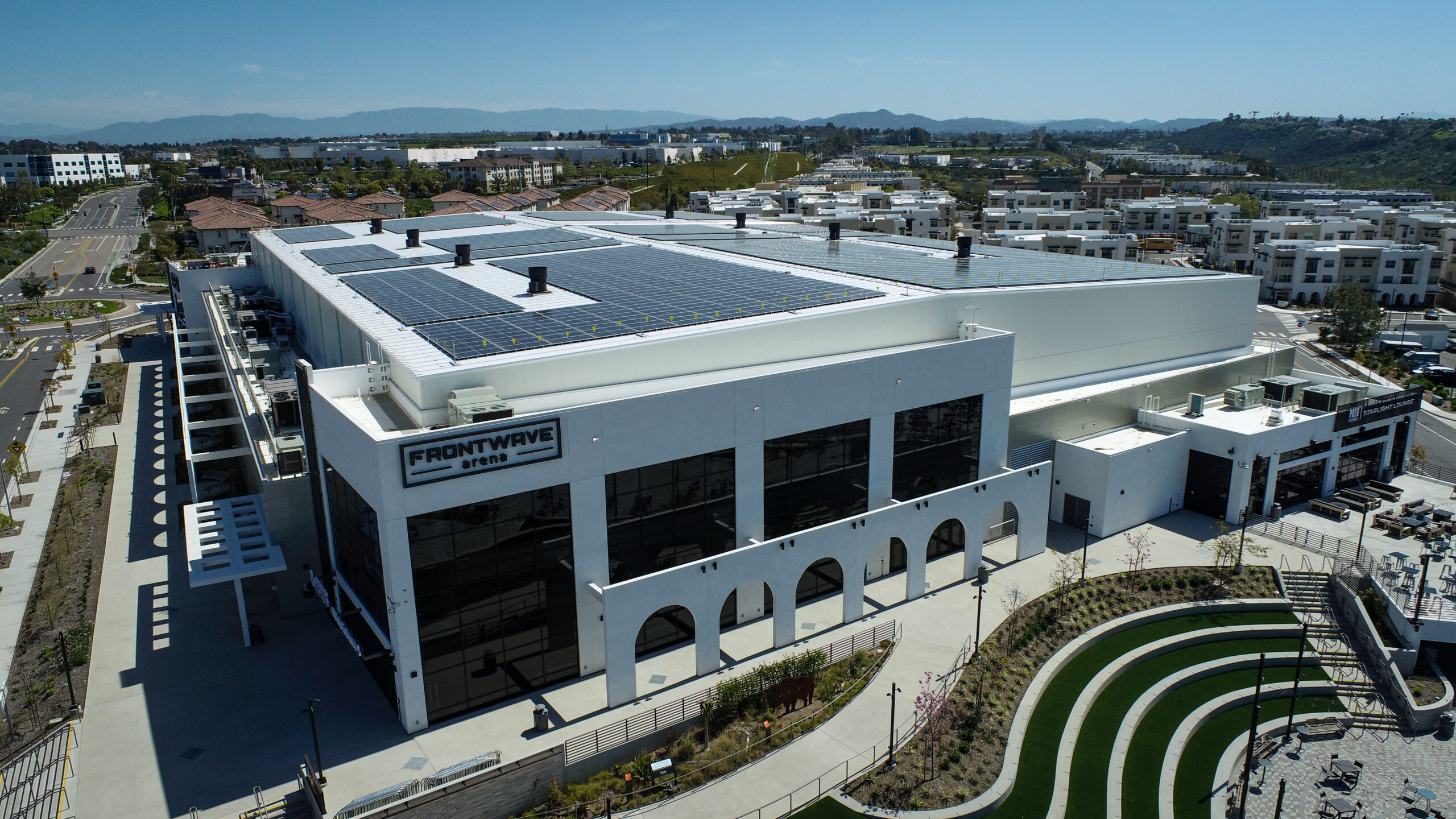 Solar powers Frontwave Arena in California