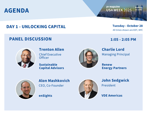 pv magazine USA Week Day 1 Panel