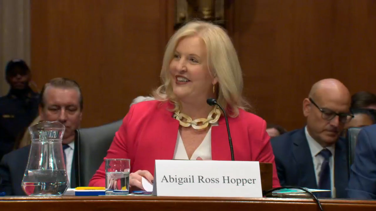 SEIA president Abigail ross Hopper testifies before the Senate committee on Environment and Public Works