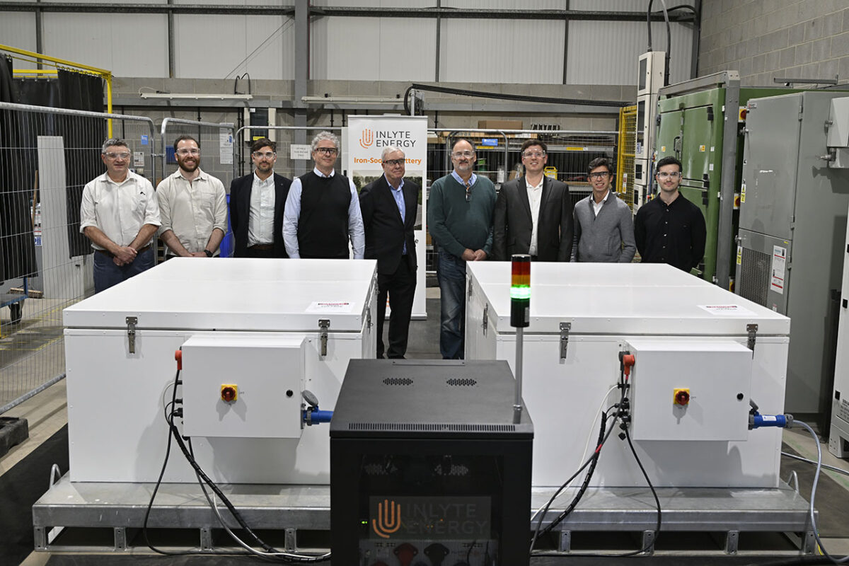 Photo of the Inlyte battery test