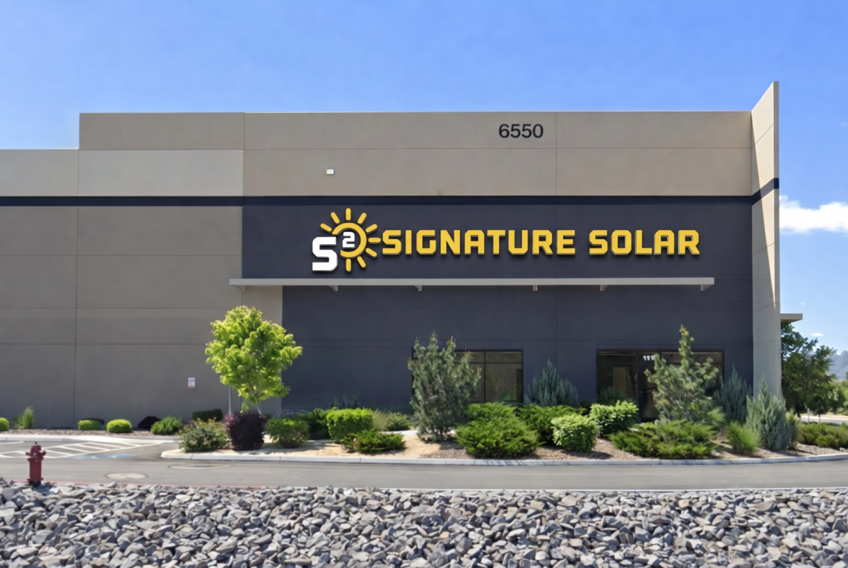 Exterior photo of Signature Solar Reno